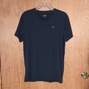 Hollister V-Neck Logo T-Shirt in Medium